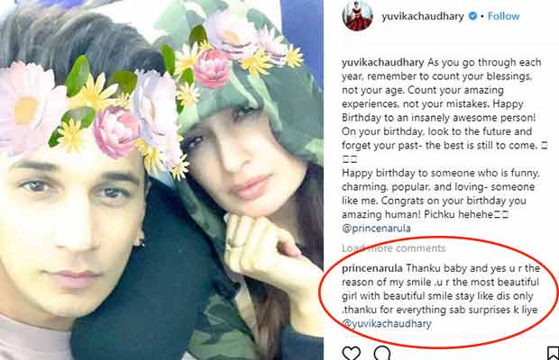Rumoured Girlfriend Yuvika Chaudhary's Adorable Birthday Wish For Prince Narula!