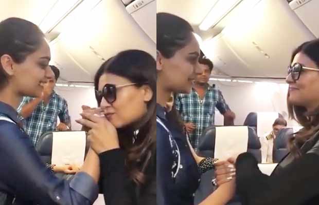 Watch: When Manushi Chhillar And Sushmita Sen Met Mid-Air!