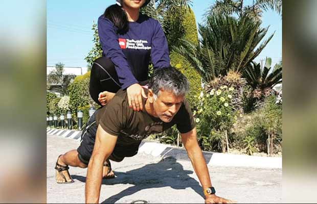 Watch: Milind Soman Doing Push-Ups With Girlfriend Ankita Konwar On His Back Is Fitness Goals!