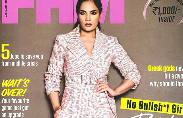 Richa Chadha Sizzles On The January Cover Of FHM Magazine