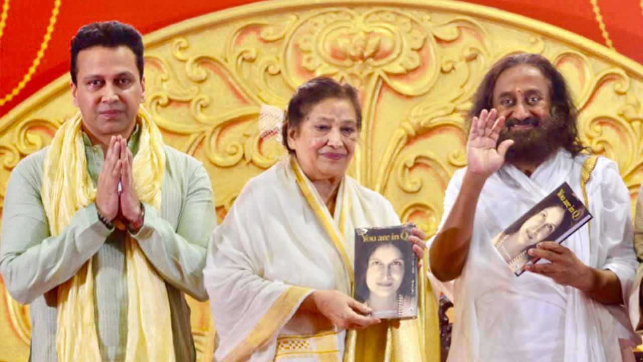 Mirra Upadaya’s Book You Are In Q Launched By Shri Shri Ravi Shankar ji