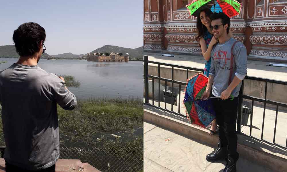 Aayush Sharma And Warina Hussain Visit Jal Mahal And Hawa Mahal In Jaipur For Loveyatri Promotions