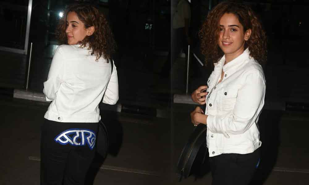 Pataakha Sanya Malhotra Was Recently Spotted In The City Wearing Pataakha Pants