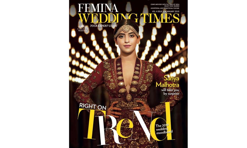 Sanya Malhotra Nailed The Bridal Look On The New Magazine Cover!