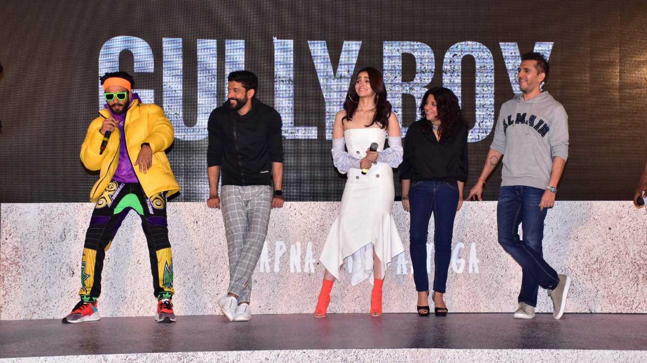 Ranveer Singh, Alia Bhatt Along With Zoya Akhtar, Farhan Akhtar And Ritesh Sidhwani Grace The Trailer Launch Of Gully Boy