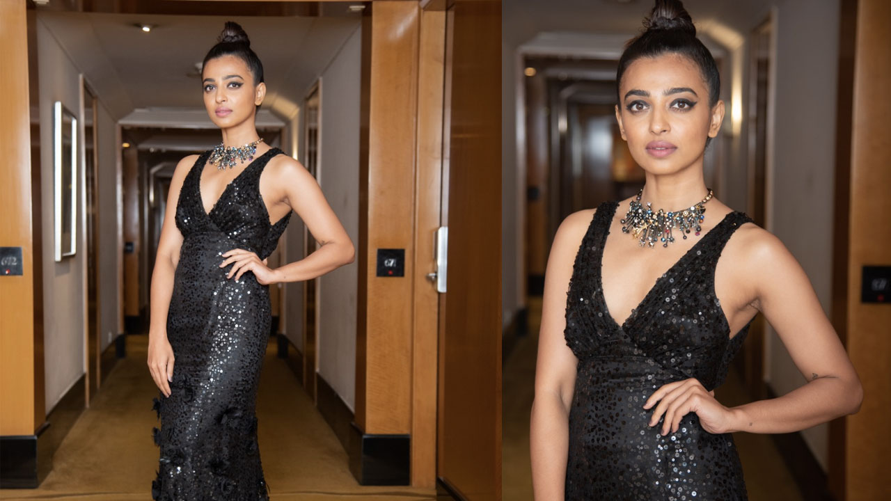 Radhika Apte Takes Our Breath Away In This Gorgeous Black Sequinned Sartorial Pick