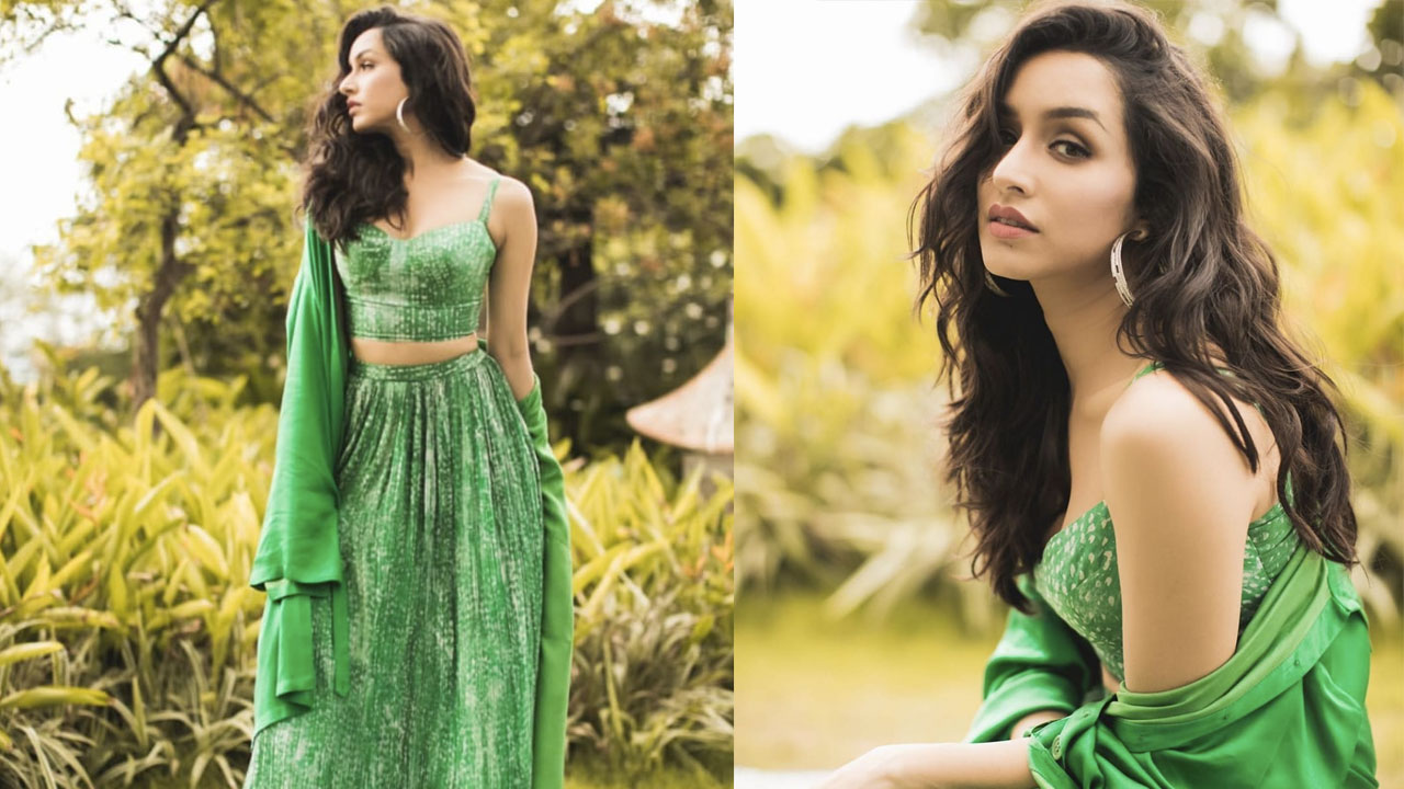 Shraddha Stuns In A Green Lehenga; Shares Pictures From Her Promotional Spree